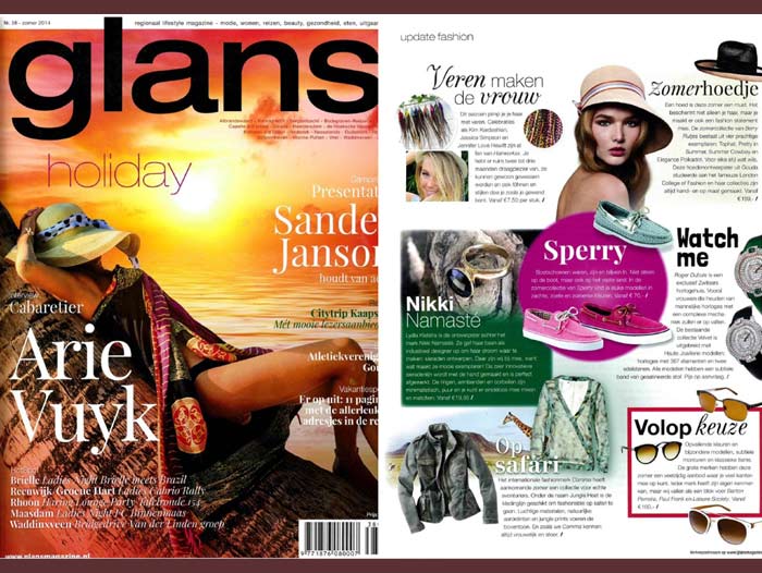 Juli 2014: Leuke Publicatie In GLANS Magazine